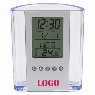Pen Cup, Alarm Clock Pen Cup, Alarm Clock
